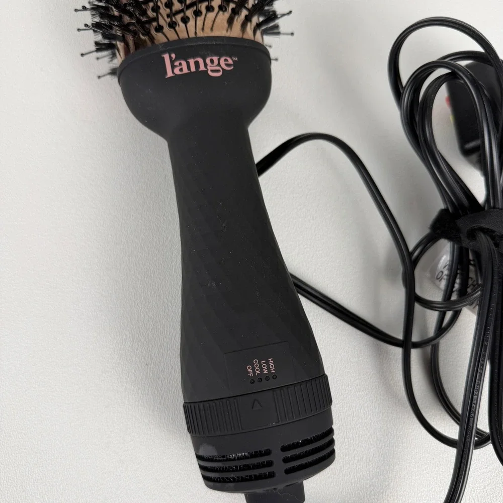 L'ange Hair Dryer Brush Le Volume Volumizingw 2-in-1 Rose Gold Titanium Black